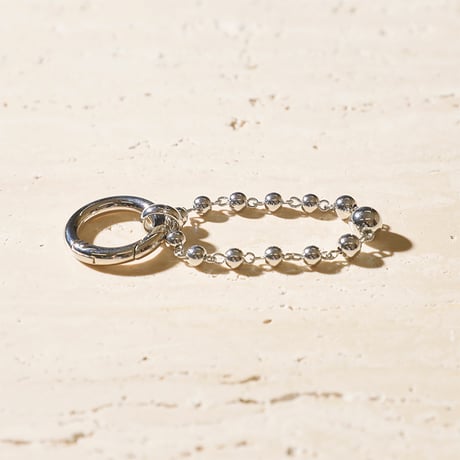 Metal ball carabiner ring