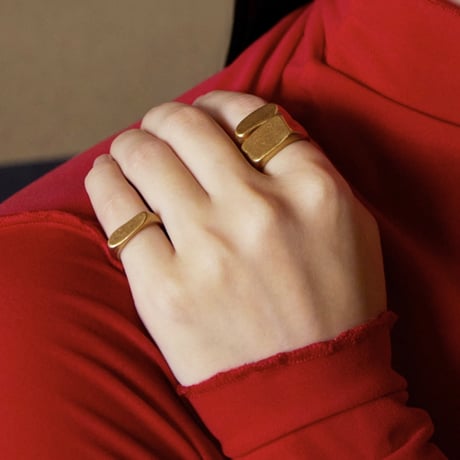norme ID Ring ④ (Matt) / SV925＋Gold Plated