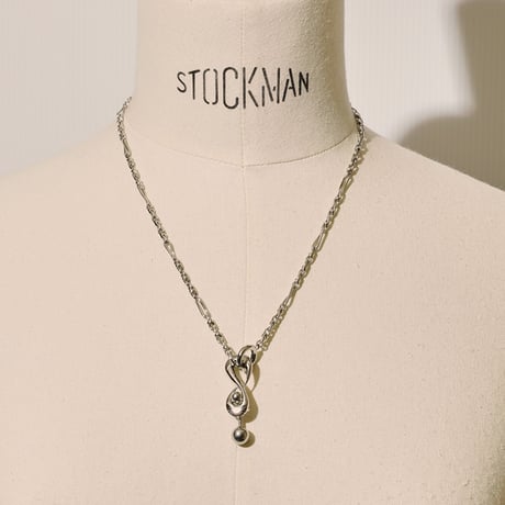 Tribal barbell necklace