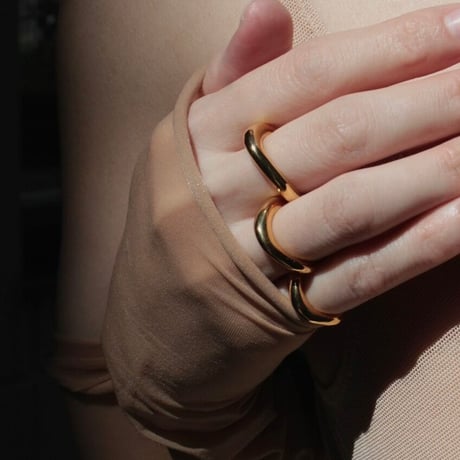 norme earcuff ring (1P) ＃9 / SV925＋Gold Plated