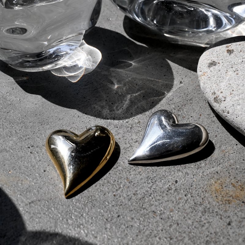 Heart brooch / Silver 【Silver 925 product】 | So