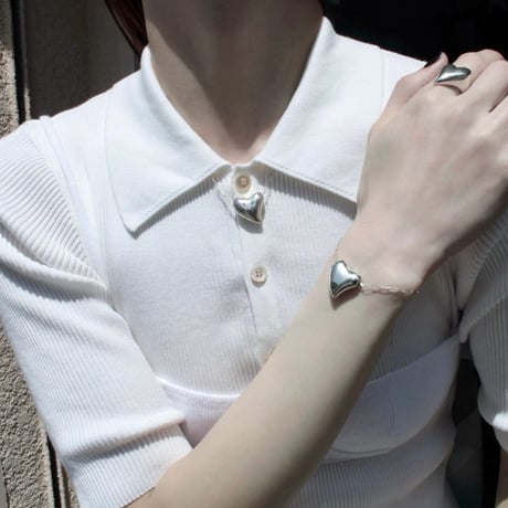 Heart necklace / Silver【Silver 925 product】