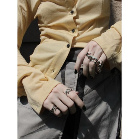 Tribal barbell ring