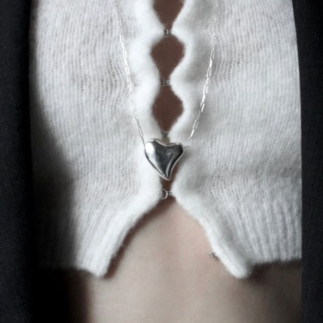 Heart necklace / Silver【Silver 925 product】