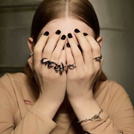 Tribal cuff ring