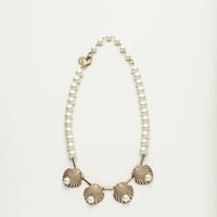 Sea motif pearl necklace (Short)