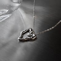 norme open heart necklace / SV925