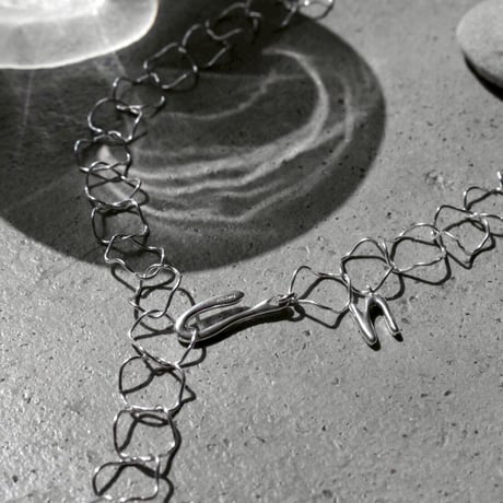 norme  hook circle necklace / SV925