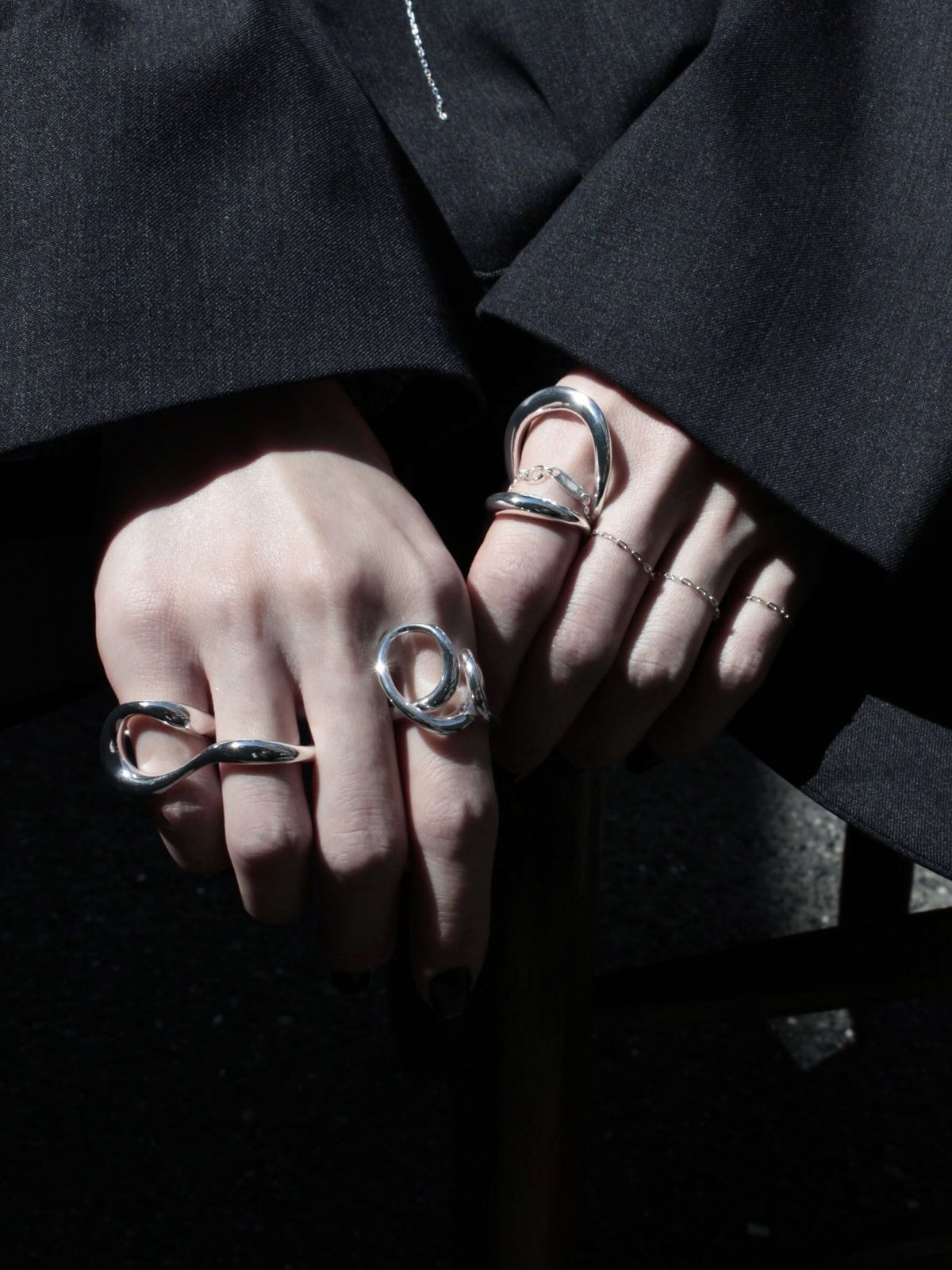 2Face EarCuff Ring Silver | C'esoi
