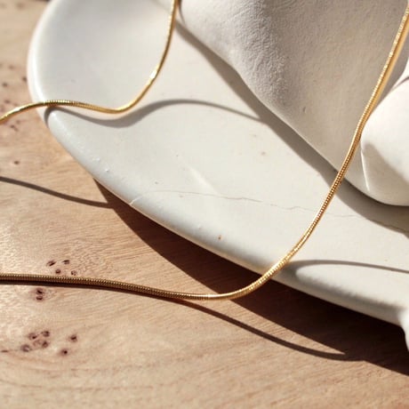 norme cord necklace / SV925＋Gold Plated
