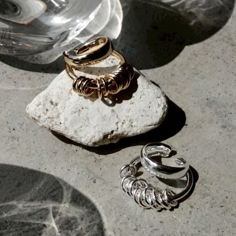 Infinity coil cuff ring (one color)