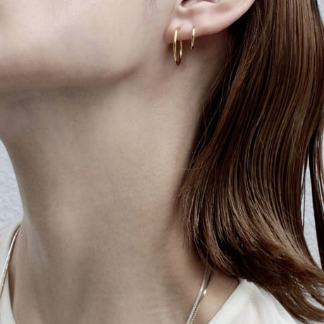 Halo hoop pierce (Small/2P) / Gold