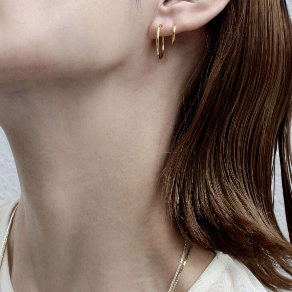 ARTIDAOUD 伊原葵Small Hoop Pierced Earrings tiny hoop earring ～ﾀｲﾆｰﾌｰﾌﾟｲﾔﾘﾝｸﾞ | flower／フラワー公式通販