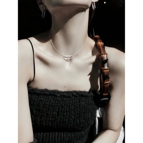 norme uncut clip necklace / SV925