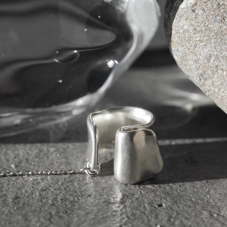 norme playing chain earcuff (Matt) / SV925
