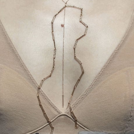 norme shimmer necklace / K18