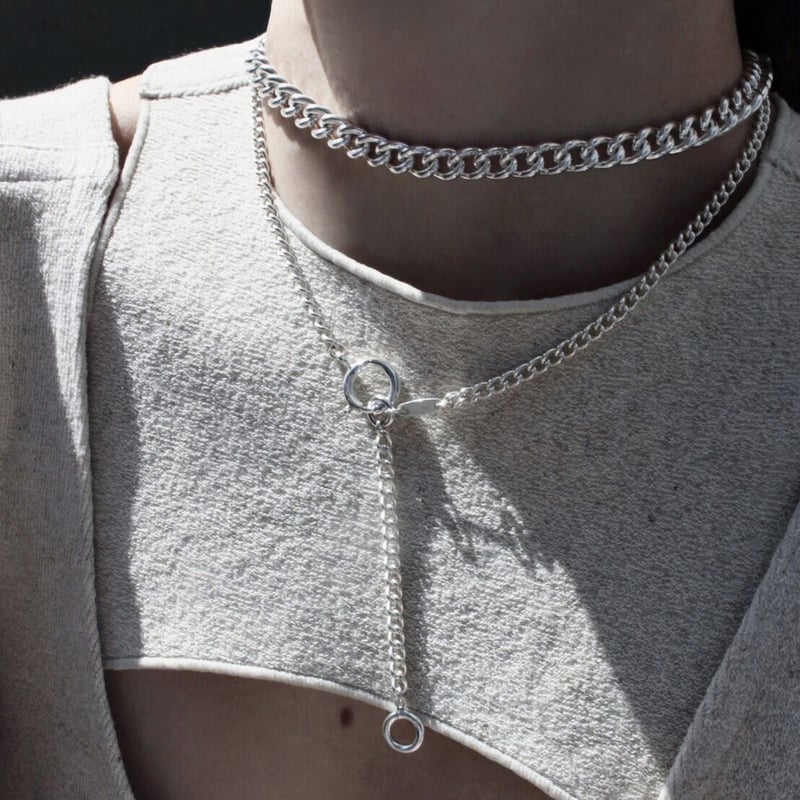 Utility necklace (2P) [Unisex line] | Soierie O
