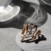 norme pulse cuff ring / SV925＋Gold Plated