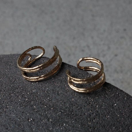 norme uncut clip ring / SV925＋Gold Plated