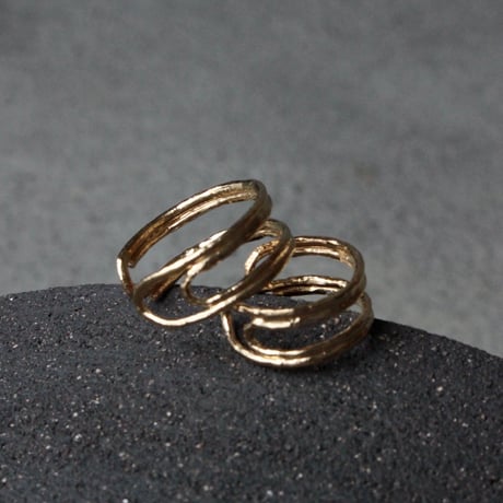 norme uncut clip ring / SV925＋Gold Plated