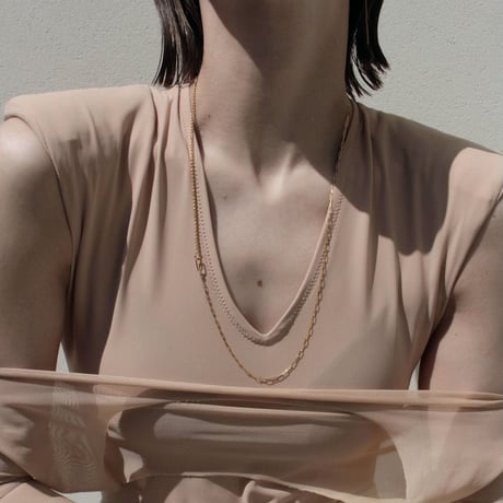 norme third necklace / SV925＋Gold Plated