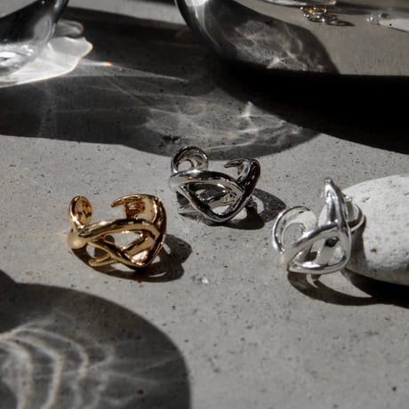 Tribal pinky cuff ring