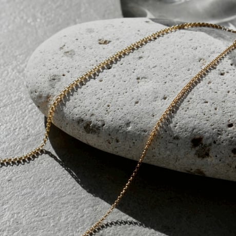 norme metal pearl necklace / SV925＋Gold Plated