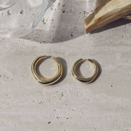 norme earcuff ring (1P)  #4 / SV925＋Gold Plated
