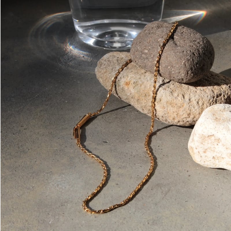 norme dew snake necklace / Gold | Soierie Onlin