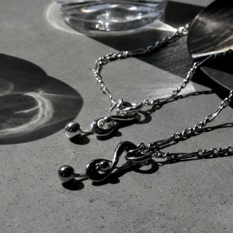 Tribal barbell necklace