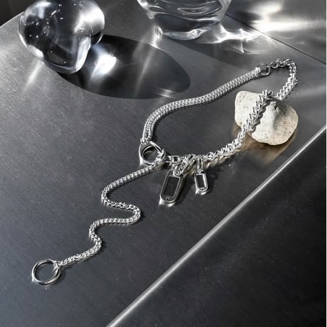 Key motif tag necklace