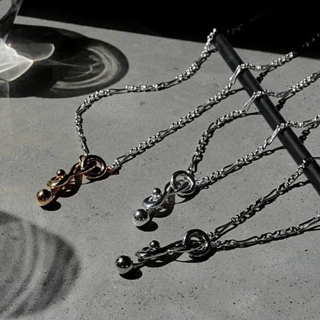Tribal barbell necklace