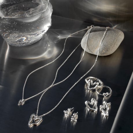 norme open heart mini necklace / SV925