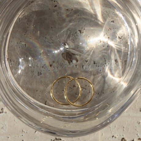 Halo hoop pierce (Medium/2P) / Gold