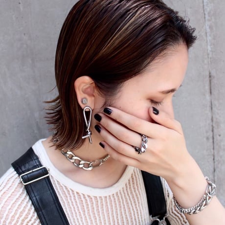 Slit bis magnet pierce (1P)［Unisex line］