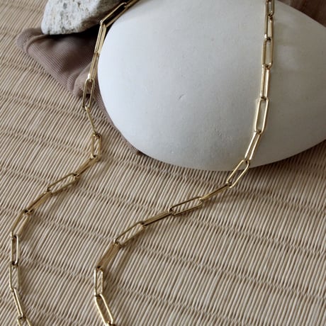 norme long frame necklace (Men's) / SV925＋Gold Plated