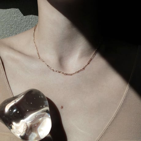 norme shimmer necklace / K18