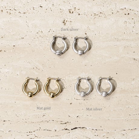 Metal furniture hoop pierce (mat/2P) [Unisex line]