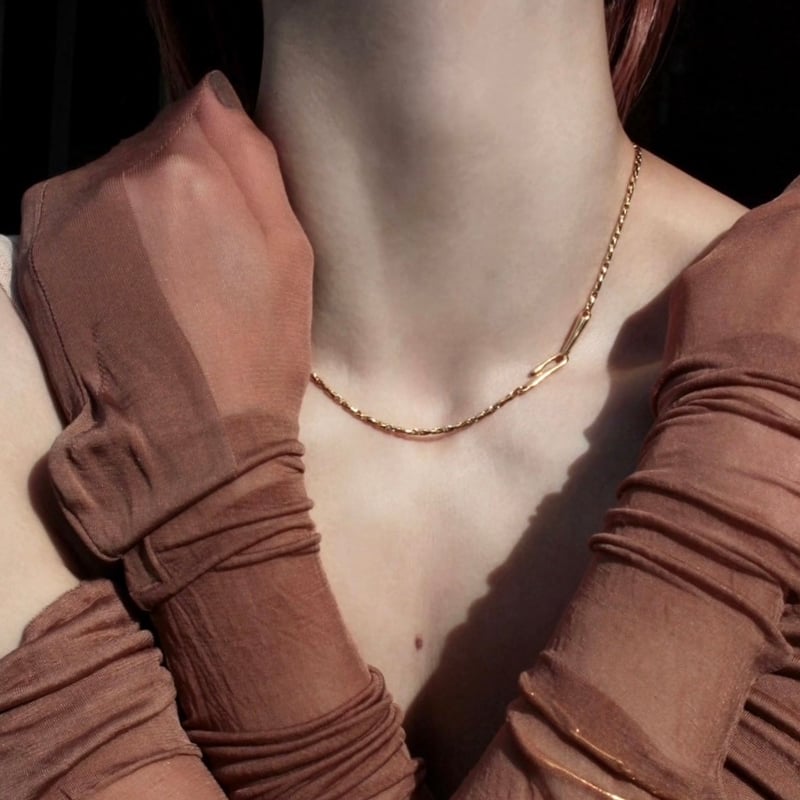 norme dew snake necklace / Gold | Soierie Onlin