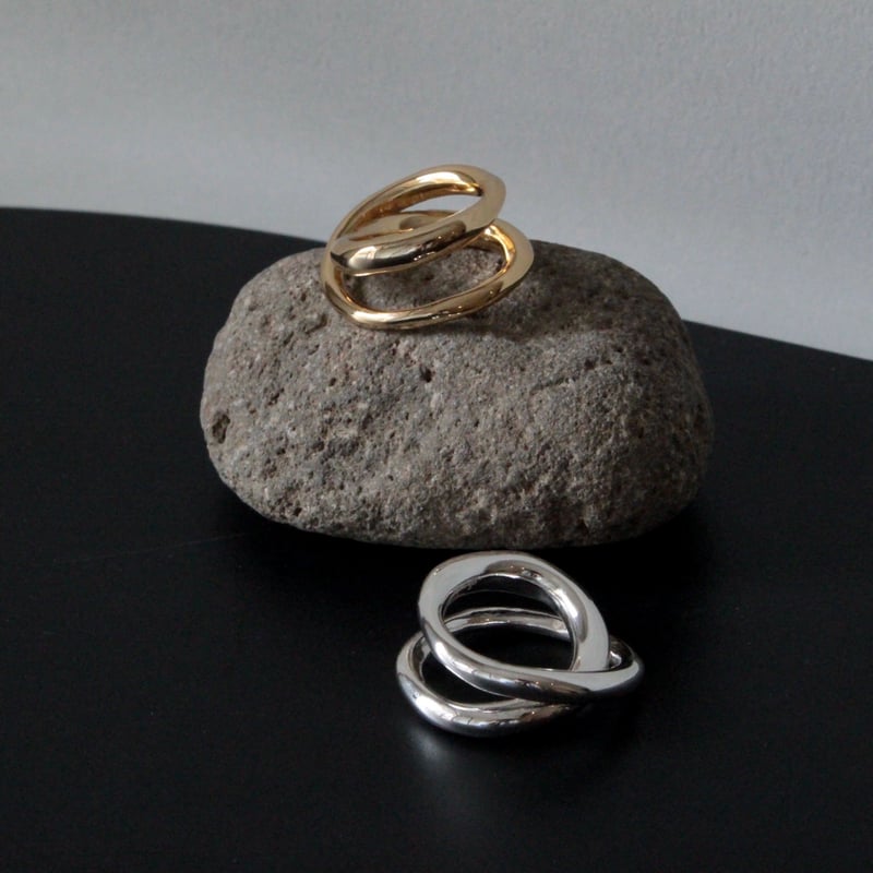 Metal art pinky ring (one color) | Soierie Onli