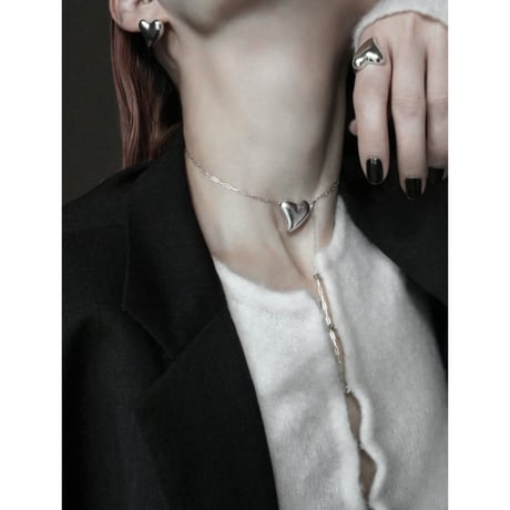 Heart necklace / Silver【Silver 925 product】