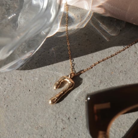 norme numbering necklace / SV925＋Gold Plated