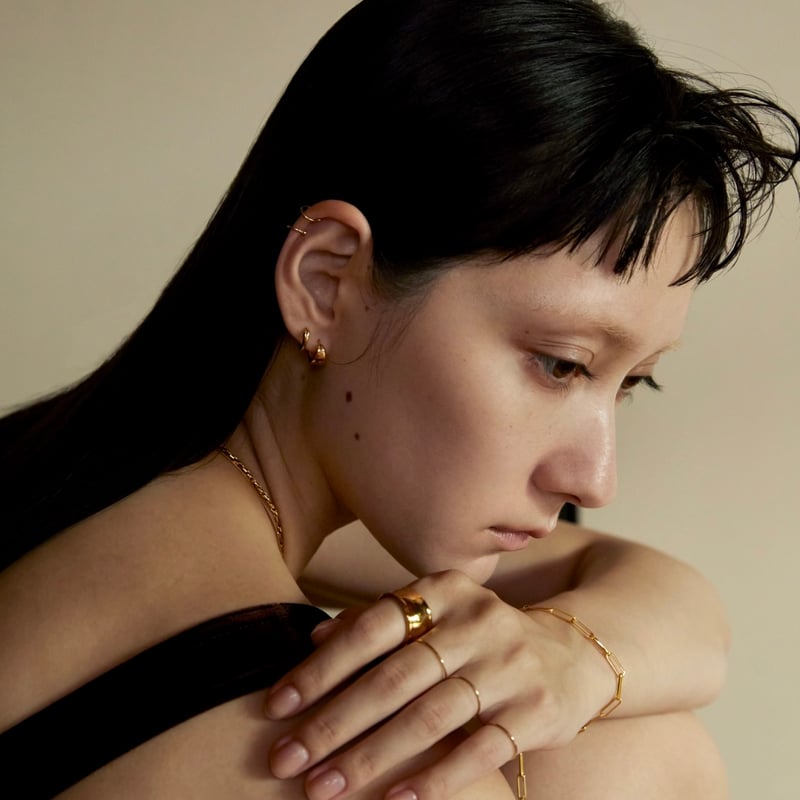 normeDew ピアス norme dew wide pierce / Gold | Soierie Online S