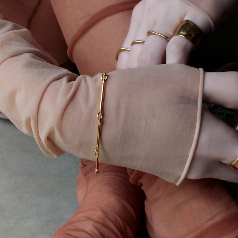 norme bamboo chain bracelet (bold) / SV925+Gold norme bamboo chain bracelet (bold) / SV925+Gold