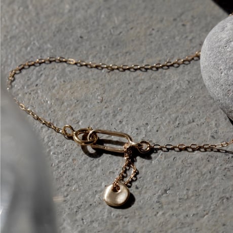 norme tag chain bracelet / SV925＋Gold Plated