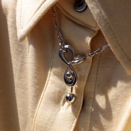 Tribal barbell necklace