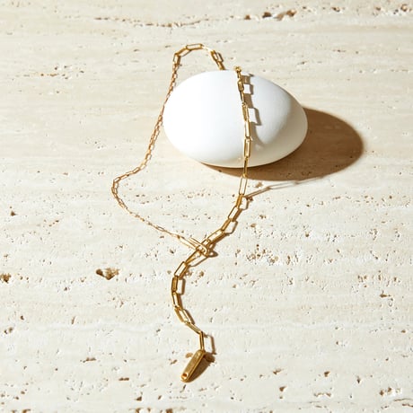 norme dew long frame necklace / SV925＋Gold Plated