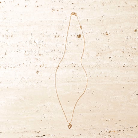 norme open heart mini necklace / SV925＋Gold Plated