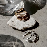 Infinity coil cuff ring (one color)