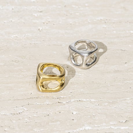 Flower cell square ring (mat)